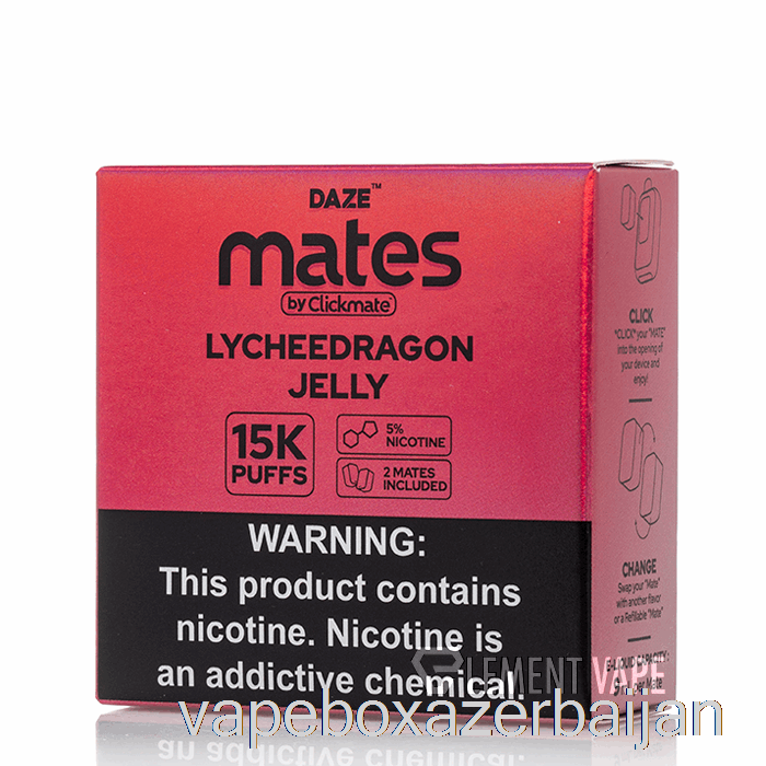 Vape Box Azerbaijan 7 Daze Mate Pods Lychee Dragon Jelly